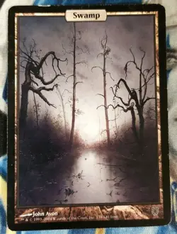Swamp MTG Unhinged Common Land Full-Art Heavily Played x1 JS23 - Image 2