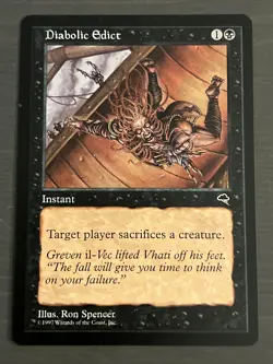 1x Diabolic Edict (128/350) Tempest LP MTG Magic the Gathering x1 MKE - Image 3