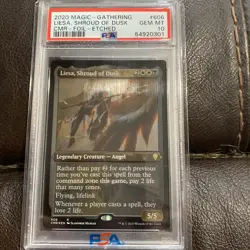 PSA 10 Gem Liesa, Shroud of Dusk (Foil Etched) Commander Legends - MTG RARE - Image 1