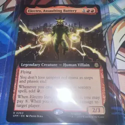 Electro, Assaulting Battery - Extended Art R MTG Marvel's Spider-Man M/NM, En - Image 1