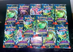 POKEMON TCG Scarlet & Violet Twilight Masquerade BOOSTER PACK x 12 SEALED New - Image 1