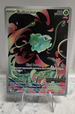 Bulbasaur Mega Evolution 133/132 Stamped Pokemon English NM Opened - Image 1