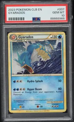 2023 Pokemon TCG Classic Collection Holo Gyarados #7 PSA 10 GEM MINT - Image 1