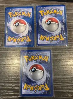 Vintage Pokemon Base Set 2 Starters - Squirtle 93 Charmander 69 Bulbasaur MP/LP - Image 2