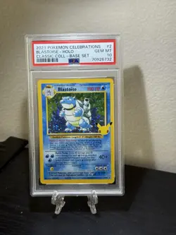 2021 Pokemon Celebrations 25th Ann Classic Base Set 2/102 BLASTOISE HOLO PSA 10 - Image 1