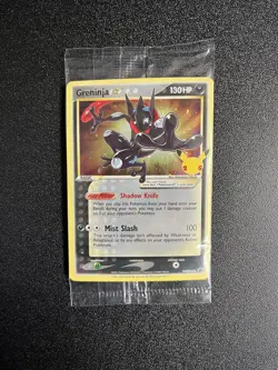 Pokemon TCG Greninja Gold Star Promo SWSH114 Celebrations Sealed, w/ Toploader#3 - Image 1