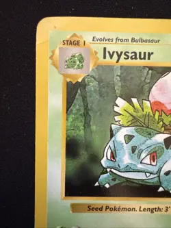 Ivysaur Shadowless 30/102 Uncommon WOTC Pokemon TCG Base Set - Image 5