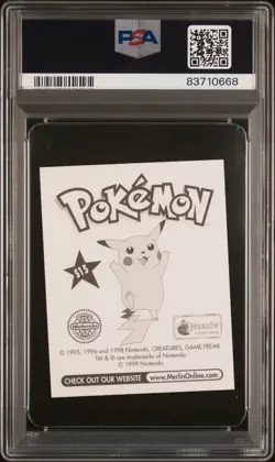 1999 MERLIN POKEMON #S15 GENGAR-PRISM PSA 8 - Image 2