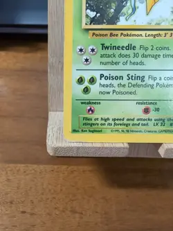 Beedrill 17/102 - Base Set - Rare Non Holo - 1999 Pokemon MP - Image 3