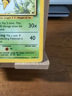 Beedrill 17/102 - Base Set - Rare Non Holo - 1999 Pokemon MP - Image 4