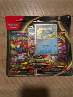 Pokemon Mega Evolution 3 Pack - Blister Factory Sealed - Image 1