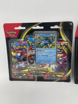 Lot Of 2 Pokemon TCG ME01 Mega Evolution 3 Pack Blisters Sealed Bundle - Image 2