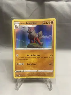 Hisuian Arcanine 084/196 Holo Rare 2022 Pokemon Lost Origin NM - Image 1