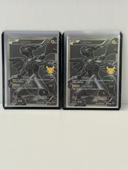 Pokemon TCG Zekrom Full Art 114/114 Celebrations 25th Anniversary Set of 2 - Image 1