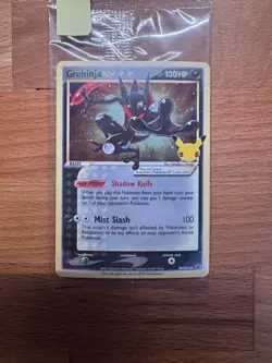 Pokemon Greninja SWSH144 Celebrations Gold Star Promo 25th Anniversary SEALED - Image 1