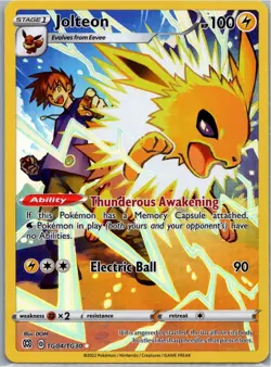 Pokemon Jolteon Ultra Rare SWSH09: Brilliant Stars Trainer Gallery TG04/TG30 NM - Image 1