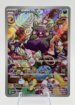 Pokemon TCG - Morpeko 206/182 SV04: Paradox Rift Holo Illustration Rare - Image 1