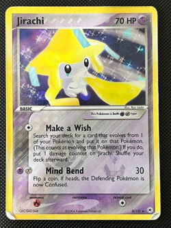 Pokemon TCG Jirachi EX Hidden Legends 8/101 Holo Holo Rare MP - Image 1