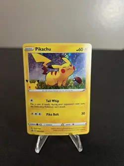 Pokemon TCG General Mills 25th Anniversary Pikachu #SWSH039 Black Star Promo - Image 1