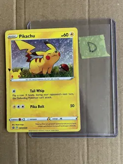 POKEMON PIKACHU GENERAL MILLS SWSH039 BLACK STAR PROMO HOLO 25TH ANNIVERSARY (D) - Image 2