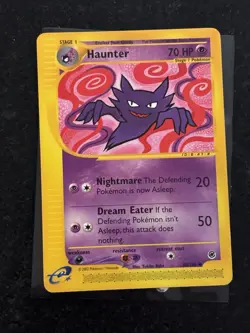 Haunter Pokemon TCG Expedition Base Set, Uncommon Card 80/165 - Image 1