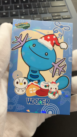 Wooper Ice Holo Pokemon 2024 Card Database Merry Christmas - Image 2