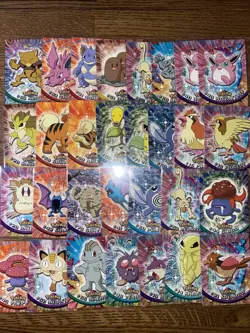 90 Card Vintage Pokemon Topps Lot #1 - Image 1