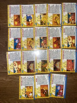 18 Card Vintage Pokemon Topps Pikachus Vacation Lot 1 Foil Card. All Blue Logo - Image 2
