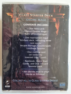 WoW TCG Gnome Mage Class Starter Deck sealed 61 game cards booster pack loot - Image 2
