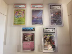 Pokemon Trading Card Graded PSA Lot Of 5 #1 CCG TCG NEAR MINT Cleffa 9 Celebi + - Image 1