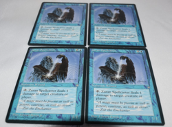 Magic card MTG 4 x Zuran Spellcaster Blue Creature Ice Age 1995 Edward Beard Jr. - Image 1