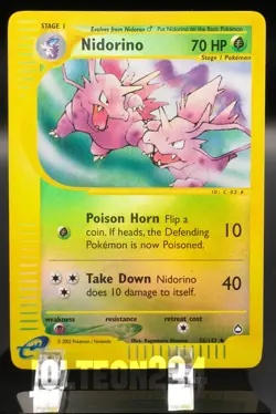 Pokemon TCG Card - Nidorino 55/147 Aquapolis Reverse Holo Uncommon - Image 1