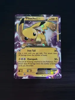 Pokemon Pikachu TCG EX Holo Black Star Promo Card XY84 Ultra Rare - Image 3