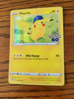 Pikachu 028/078 HOLO RARE Pokemon Go TCG Card NM Near Mint Foil Stamped 2022 - Image 1