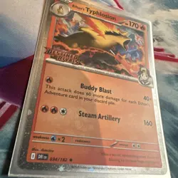 Ethans Typhlosion 034/182 Destined Rivals Stamped Promo Pre Release Pokemon Card - Image 2