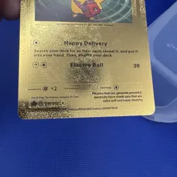 Special Delivery Pikachu Gold Foil Pokemon Card Promo SWSH074 - Image 3