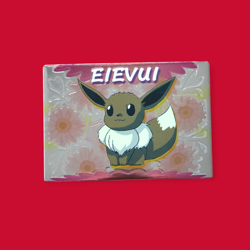 EEVEE (EIVUI)--JAPANESE MEIJI EMBOSSED PROMO FOIL POKEMON CARD - Image 1