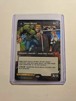 FOIL Eddie Brock (0224) (Borderless) Marvel's Spider-Man MTG - Image 3