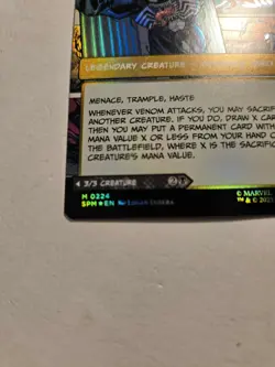 FOIL Eddie Brock (0224) (Borderless) Marvel's Spider-Man MTG - Image 4