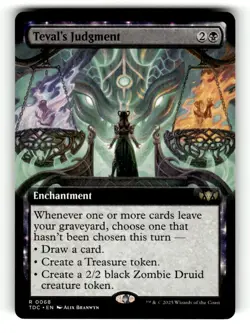 Teval's Judgment (Extended Art) Commander: Tarkir: Dragonstorm 68 Near Mint - Image 1