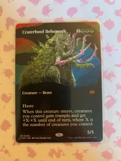 MTG Magic Craterhoof Behemoth Borderless Tarkir: Dragonstorm 0346 NM - Image 1