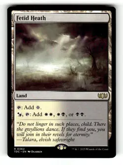 Fetid Heath Commander: Tarkir: Dragonstorm 362 Near Mint A - Image 1