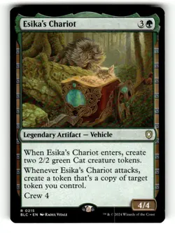 Esika's Chariot Commander: Bloomburrow 215 Near Mint - Image 1