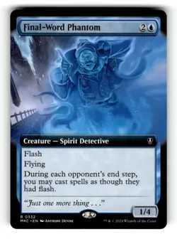 Final-Word Phantom (Extended Art) Commander: Murders at Karlov Manor 332 NM - Image 1