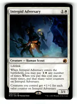 Intrepid Adversary Innistrad: Midnight Hunt 25 Near Mint - Image 1