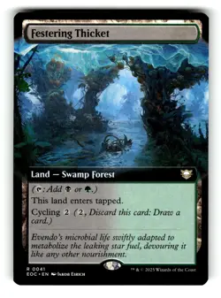 Festering Thicket (Extended Art) Commander: Edge of Eternities 41 Near Mint 1 - Image 1