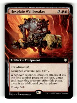 Hexplate Wallbreaker (Extended Art) Commander: Phyrexia: All Will Be One 52 NM - Image 1