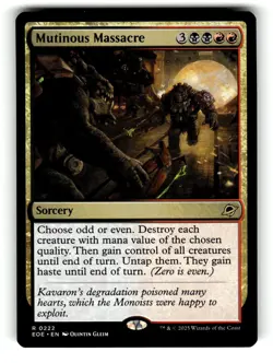 Mutinous Massacre Edge of Eternities 222 Near Mint - Image 1