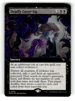 Deadly Cover-Up (Extended Art) Murders at Karlov Manor 399 Near Mint - Image 1