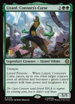 1x Lizard, Connors's Curse - Foil - Prerelease Promo MTG Prerelease/Game Day/Lau - Image 1